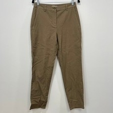 Eileen Fisher Targn Ankle Pant 4 NWT 178 Cotton Hemp Taper Brown Career