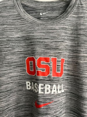 Nike dri fit Oregon state beavers baseball shirt mens large grey