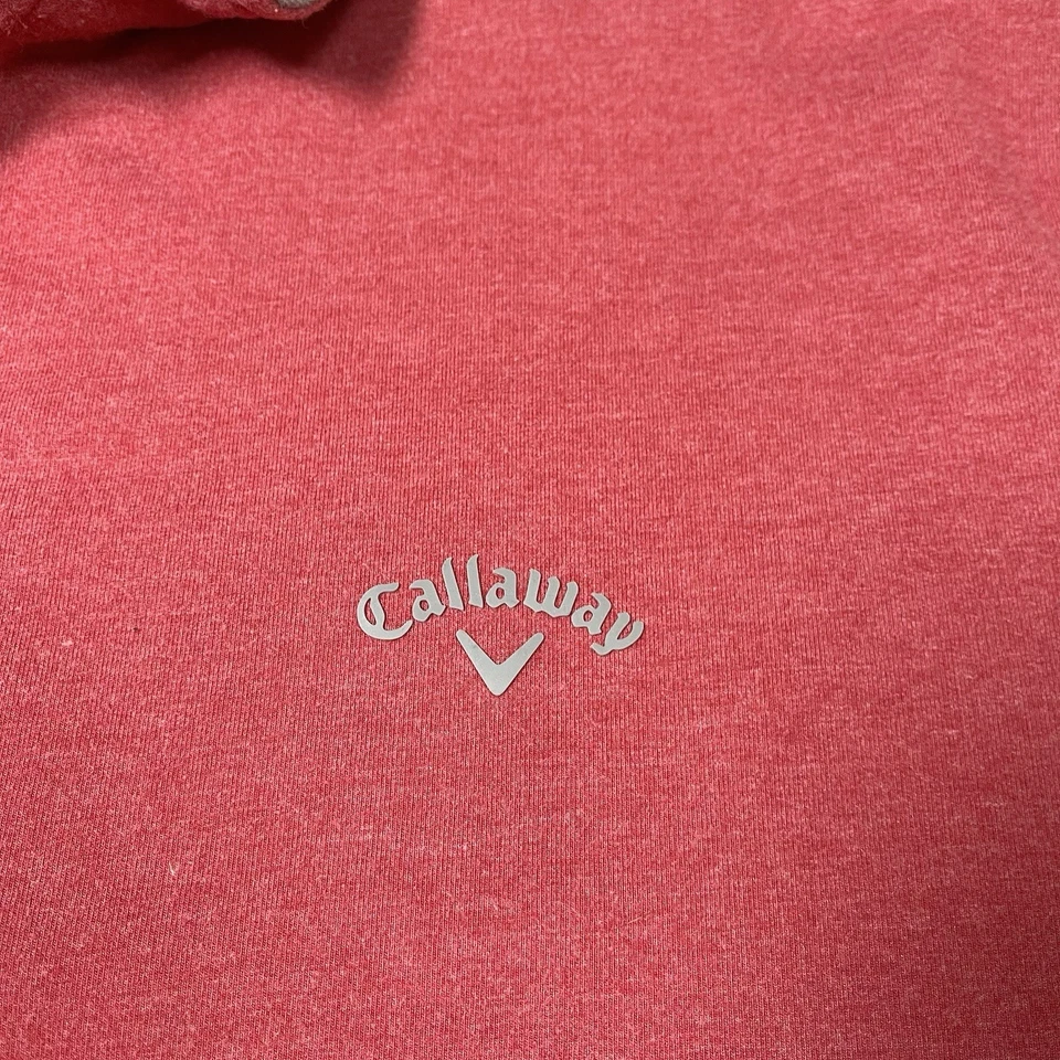 Suéter de golf Callaway polar 1/4 cremallera para hombre 2XL rojo logotipo de cuello falso Foto 2 de 4