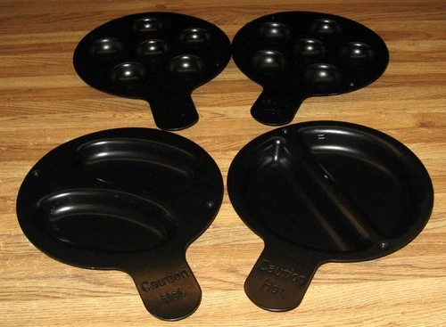 XPress Redi Set Go Grill REPLACEMENT EXTRA SET OF FOUR PANS/Clean