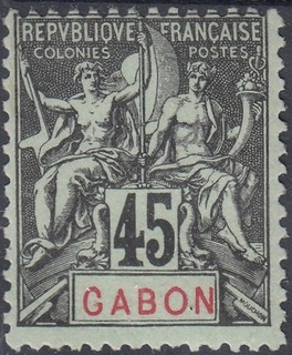 GABON Colonie Française 1904 07 Yvert 27 Neuf France (ref#20774)