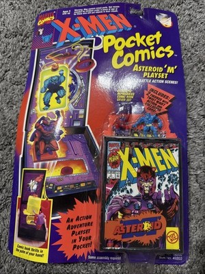 Toy Biz X-MEN Pocket Comics Action Playset ASTEROID M PLAYSET - Magneto NEW!