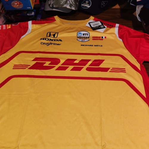 NEU mit Etikett IndyCar Trikot Erwachsene Gr. M DHL Andretti Romain Grosjean #28 Shirt