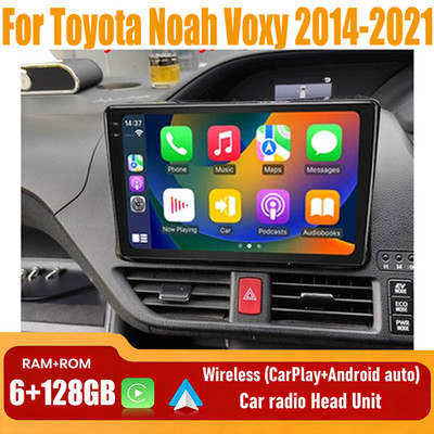 10''Wireless Carplay Android Auto Radio Head Unit For Toyota Noah/Voxy 2014-2021