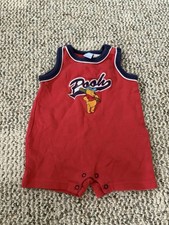 Vintage Winnie the Pooh 0-3M One-Piece Baseball Outfit