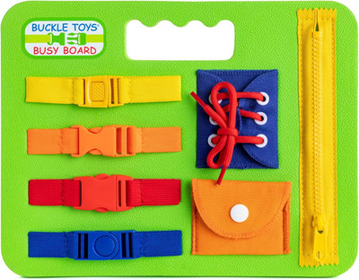 Montessori Busy Board Foam Sensory Toy for Toddlers Travel Learning Fine Motor