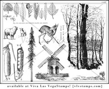 Unmounted Rubber Stamp Plate, Unmounted/Uncut Pink Rubber Stamps