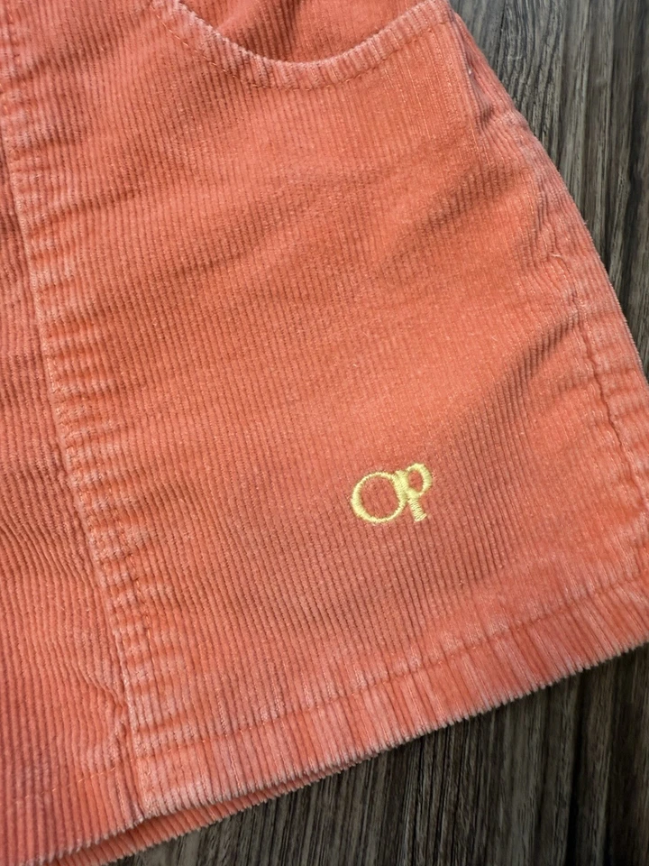 Pantalones Cortos Vintage Años 70 Ocean Pacific Coral Pana Cintura Alta EE. UU., Talla Pequeña Foto 4 de 4