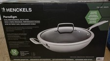 Henckels Paradigm Stainless Steel Ceramic Wok, 30cm Induction 