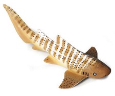 13cm Zebra Shark PVC Toy Ocean Sea Fish Animal Figure Kids Gift