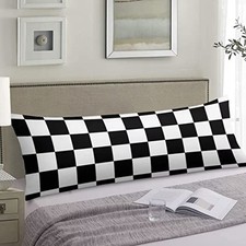 Modern Body Pillow Cover Geometric Checkered 20"x54" Body Pillow Case-722 10