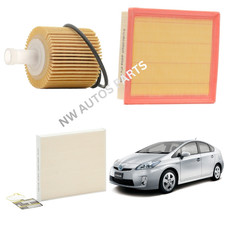 Oil Air Cabin Filter Kit Toyota Prius Plus Lexus CT200h 1.8 Hybrid 2011-2026
