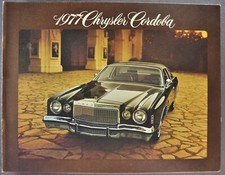 1977 Chrysler Cordoba Catalog Brochure Landau Coupe Excellent Original 77