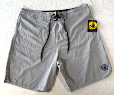 Body Glove VAPOR Board Shorts Gray Size 36 Inseam 8'' Surfs Up NWT Beach Banger
