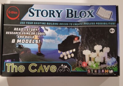 E-Blox Story Blox The Cave AND The City Light-Up Bldg Block Sets  8 Models each