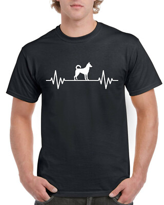 Herzschlagfrequenz Puls Kanaan Hund Geschenk Unisex T-Shirt Geburtstag
