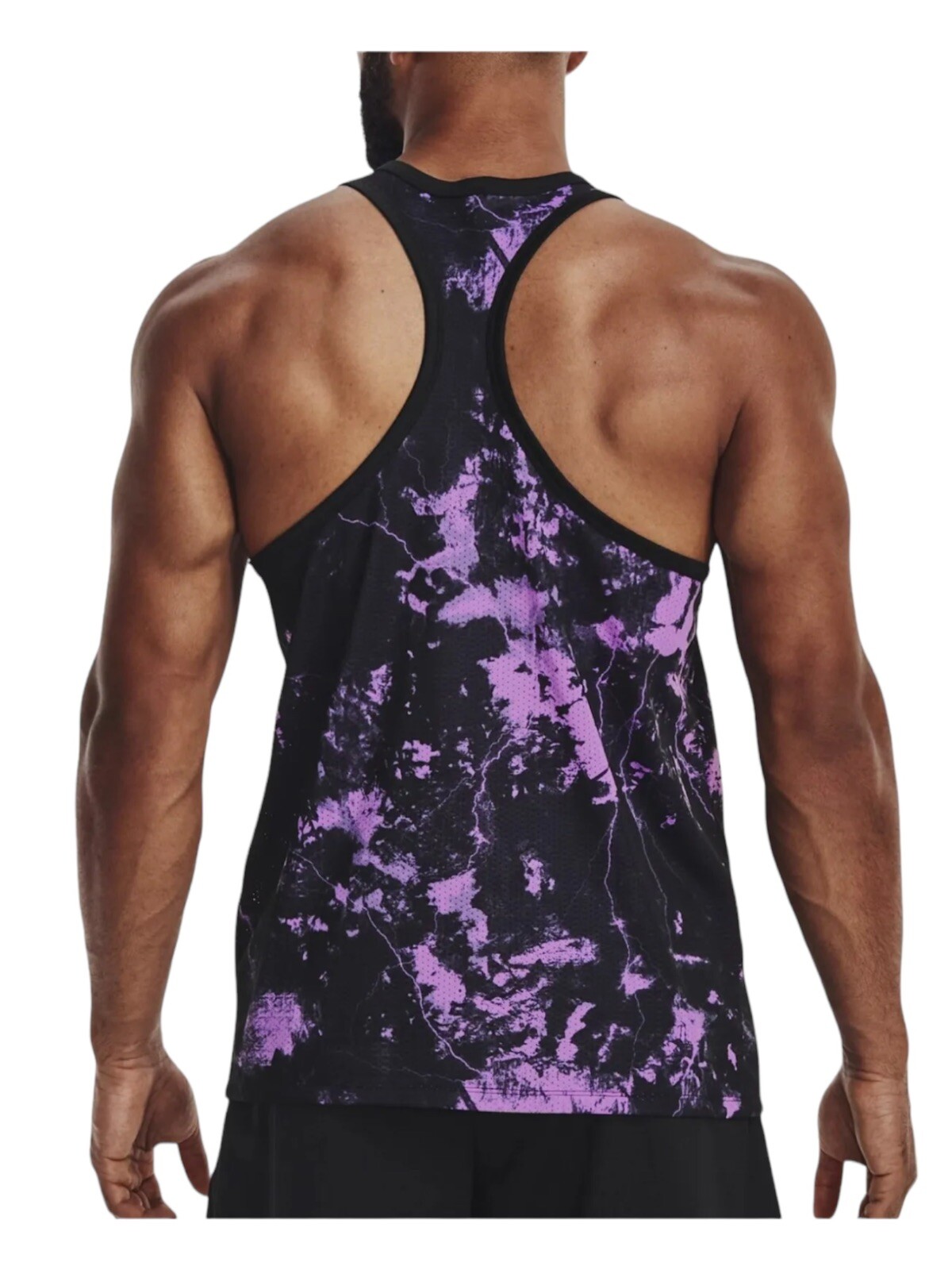 Under Armour Men's Project Rock Mesh Printed Tank Top 1373575001 NWT