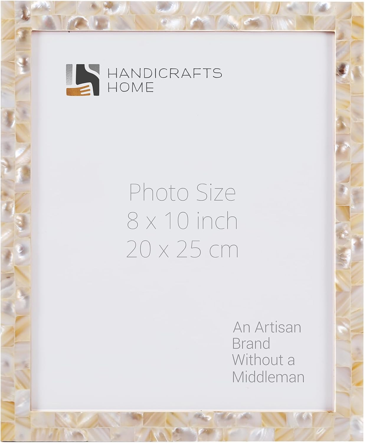 Picture Frames Chic Photo Frame Mother of Pearl Handmade Vintage-image