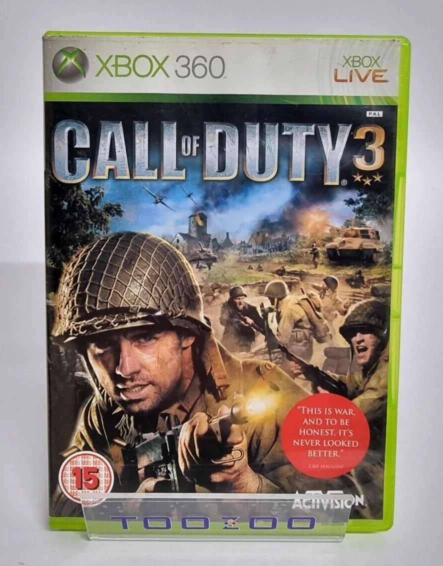 Call Of Duty 3 Microsoft Xbox 360 Kinect Game FREE P P eBay