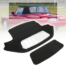For Alfa Romeo Spider Graduate Veloce 1971-1994 Black Vinyl Convertible Soft Top