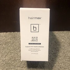 HairMax Hair Skin & Nails Dietary Supplement, 60 Capsules, 2500mcg Biotin 8/2024