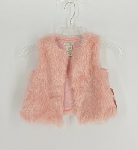 Cynthia Rowley baby girls pink faux fur 