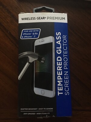 Wireless Gear Premium Tempered Glass Screen Protector For iPhone 6 / 6s & 7