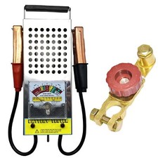 Battery Load Tester Alternator Load Tester 12V 6V with Voltmeter Alligator Cl...