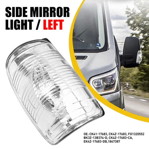 Left Driver Side Mirror Turn Signal Light For 15-21 Ford Transit 150 250 350 HD