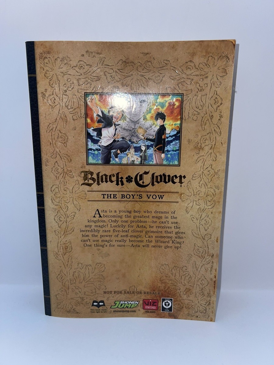 Black Clover Volume Vol 1 Manga - Loot Crate Exclusive Edition