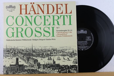 HÄNDEL - Concerti Grossi op.3 Gesamtausgabe Nr. 1-6 - Günther Wich - DLP Vinyl