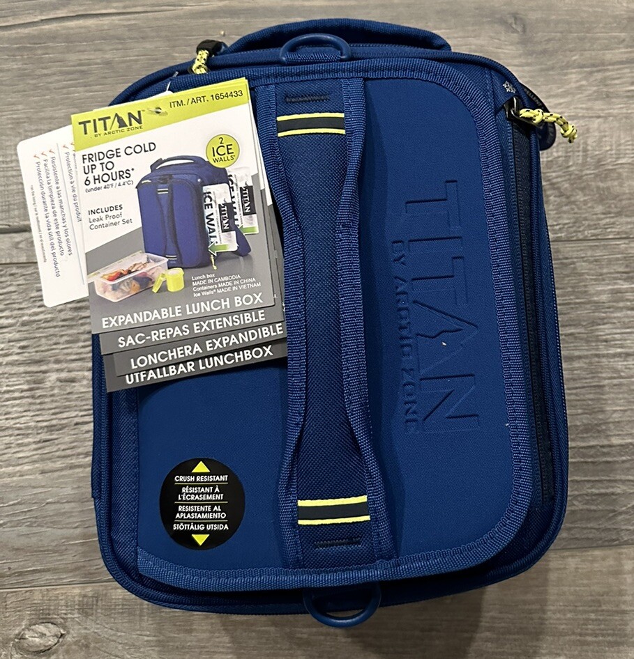 NEW Titan Expandable Lunch Box 2 Ice Walls Leak Proof