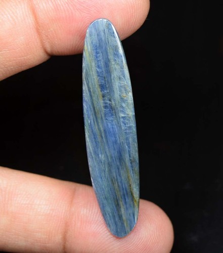44,95 Cts. Cabujón ovalado de cianita azul 100 % natural 50,5*12*6 mm piedras preciosas sueltas - Imagen 3 de 3