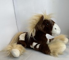Vintage Animal Alley Clydesdale Horse Plush Stuffed Animal 14 Inch Toys R Us