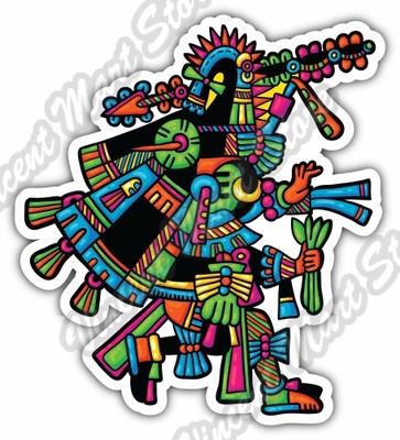 Maya Civilization Mayan Art Aztec Itza Car Bumper Vinyl Sticker Decal 4.1''X5''