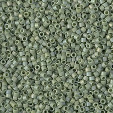 Miyuki Delica Seed Beads Size 11/0 Matte Opaque Glazed Pistachio AB 7.2g DB2310