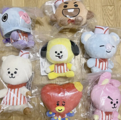 BTS BT21 Diner Plush Doll Set Of 7 Ichiban Kuji A B C D E F G 19cm Bandai New