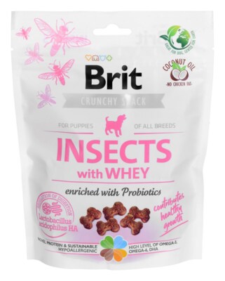 8595602551514 BRIT Care Dog Insects&Whey - Hundeleckerli - 200 g Brit