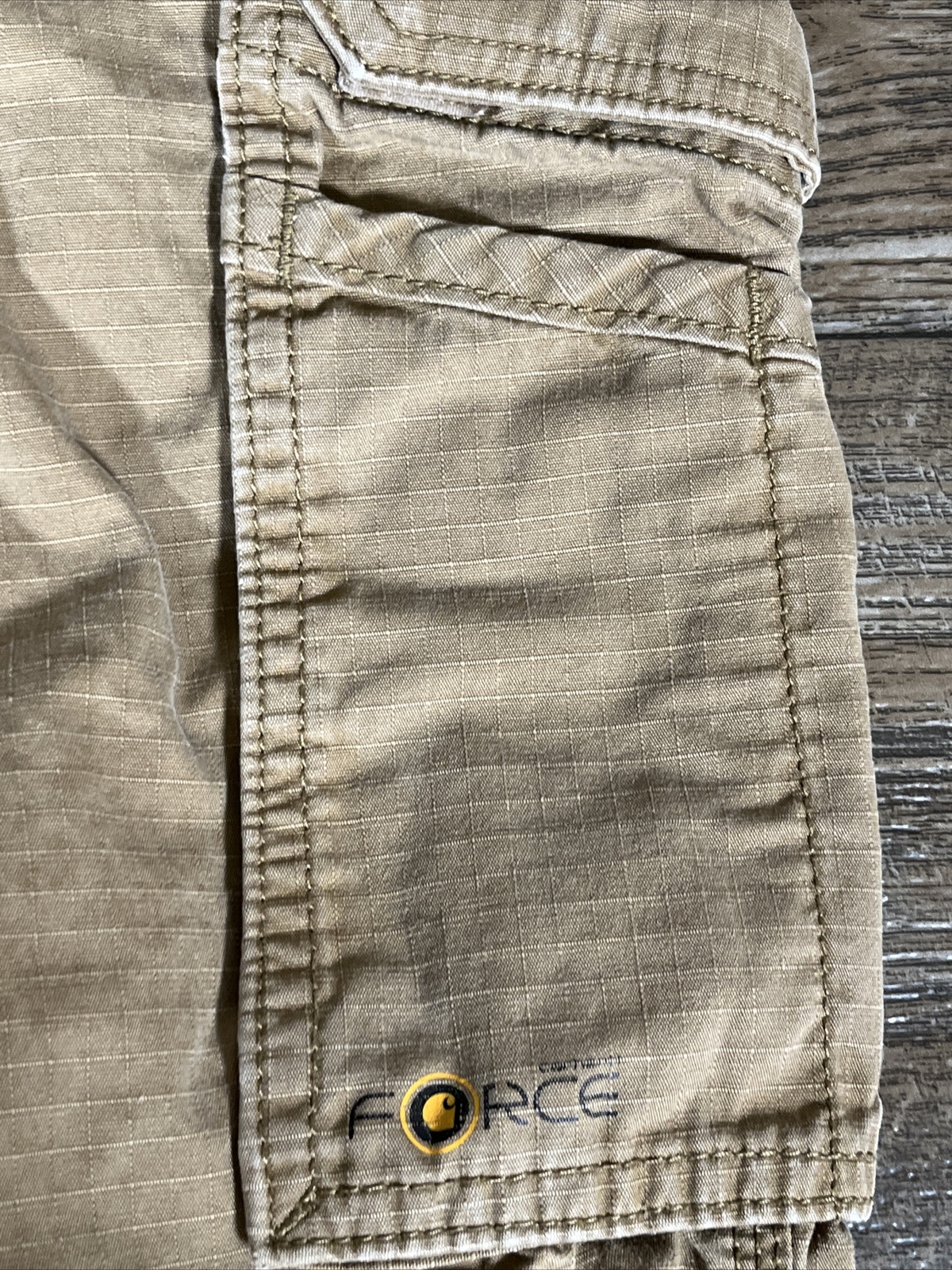 Carhartt Force Ripstop Canvas Cargo Pants Khaki Tan Men's 36x34 101148257 S eBay