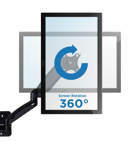 Mount-It! Dual Monitor Wall Mount Arms Fits 19"-27" Inch Screens - REFURBISHED - 第 5/10 張圖片