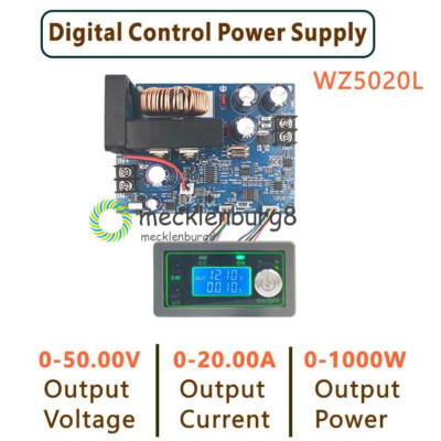 DC50V5A 250W 50V12A 600W 50V20A 1000W CNC Step-down Buck Adjustable Power Supply