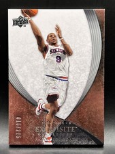 2007-08 UD Exquisite Collection Andre Iguodala 15/225 NM+ NBA Sixers 76ers #28