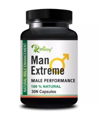 NEW 30 CAPSULE Man Extreme Male Enhancement 100% Herbal Formula Performance