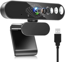 USB Webcam with Microphone, 1080P HD Streaming Webcam for PC, MAC, Laptop