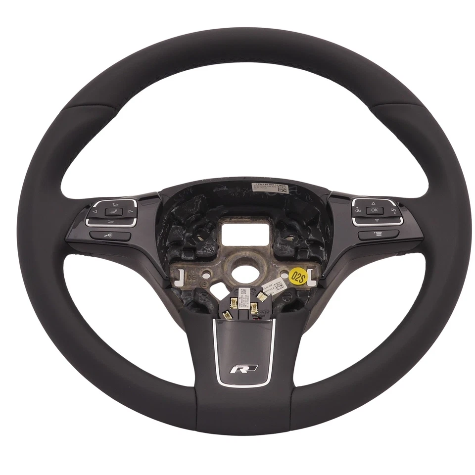 Multifunktionslenkrad Lenkrad Multifunktion VW Touareg 7P R Line Leder schwarz - Bild 2 von 4