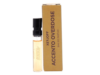 XERJOFF ACCENTO OVERDOSE EDP 2.0ml .06fl oz x 1 COLOGNE PERFUME SPRAY SAMPLE