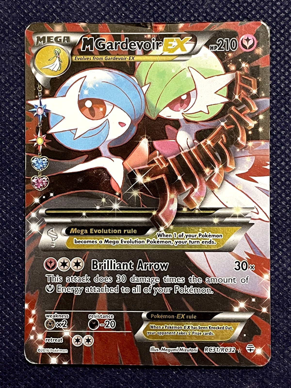 Pokémon TCG MEGA M Gardevoir EX HP210 156/160 Holo Card