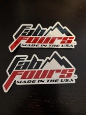 FAB FOURS Vinyl 2PC STICKER SET