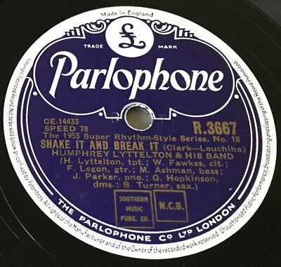 HUMPHREY LYTTELTON & HIS BAND-SHAKE IT AND BREAK IT-UK 1953 Shellac 78-R 3667