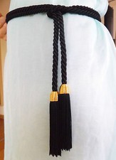 1 New CORD Belt with Handmade TASSELS - Handmade in Germany - in Many Colors
